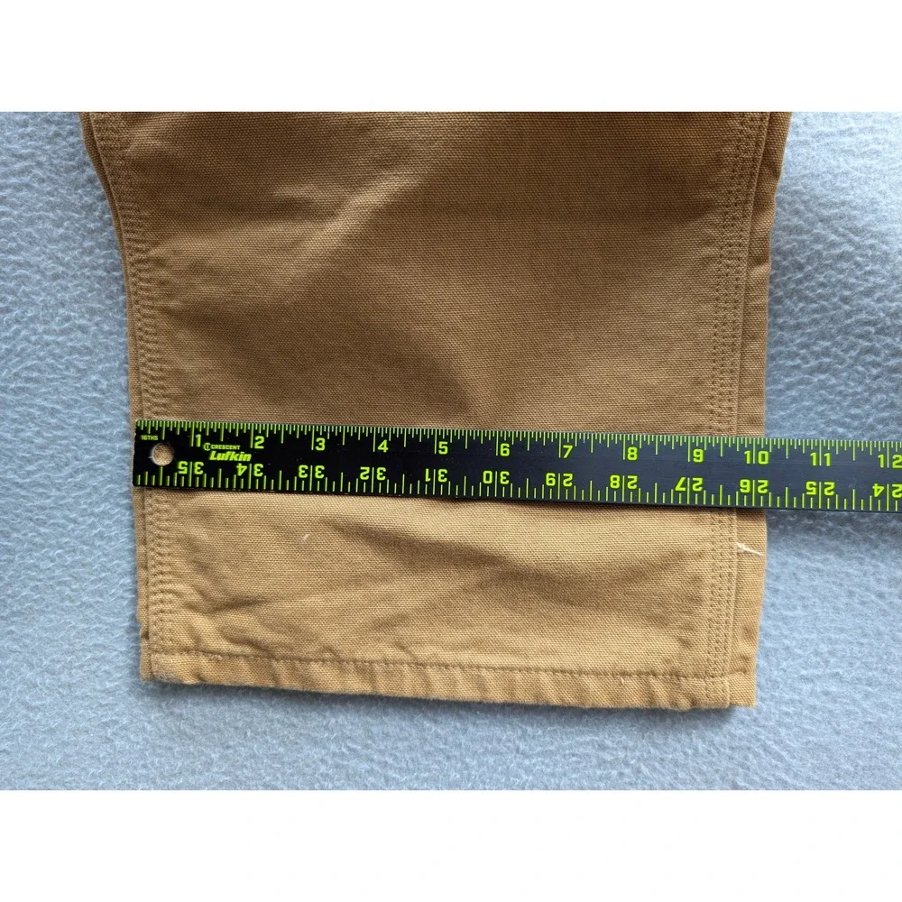 Carhartt‎ Loose Fit Washed Duck Flannel Lined Utility Work Pants 40x34 Brown NWT - Picture 9 of 13